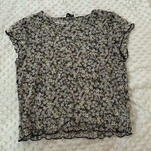 mesh american eagle top